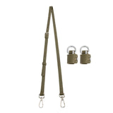 Maxbell Purse Strap PU Leather Bag Strap for Shoulder Handbags Cross Body Bag Clutch Width 1.4cm Green Silver Buckle