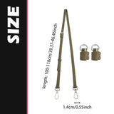 Maxbell Purse Strap PU Leather Bag Strap for Shoulder Handbags Cross Body Bag Clutch Width 1.4cm Green Silver Buckle