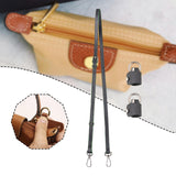Maxbell Purse Strap PU Leather Bag Strap for Shoulder Handbags Cross Body Bag Clutch Width 1.2cm Grey Silver Buckle