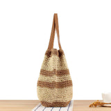 Maxbell Woven Tote Bag Casual Supplies Beach Shoulder Bag for Outings Gift Traveling