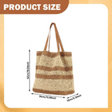 Maxbell Woven Tote Bag Casual Supplies Beach Shoulder Bag for Outings Gift Traveling