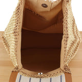 Maxbell Woven Tote Bag Casual Supplies Beach Shoulder Bag for Outings Gift Traveling