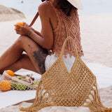 Maxbell Beach Bag Retro Style Portable Creative Shoulder Bag for Birthday Daily Gift