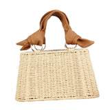 Maxbell Beach Bag for Women Retro Design Supplies Handbag for Birthday Holiday Daily Beige