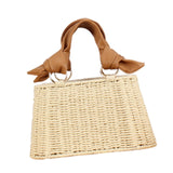 Maxbell Beach Bag for Women Retro Design Supplies Handbag for Birthday Holiday Daily Beige