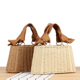 Maxbell Beach Bag for Women Retro Design Supplies Handbag for Birthday Holiday Daily Beige