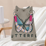 Maxbell Women Knit Bucket Bag Chic Ladies Shoulder Purse for Shopping Travel Holiday Khaki