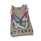 Maxbell Women Knit Bucket Bag Chic Ladies Shoulder Purse for Shopping Travel Holiday Khaki