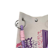 Maxbell Knitted Handbag Reusable Casual Soft Shopping Pouch for Daily Vacation Beach Purple