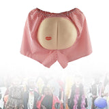 Maxbell Humorous Halloween Props Prank Costume Accessory Mens Funny Fake Butt Shorts