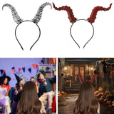 Maxbell Devil Horns Headband Halloween Costume for Fancy Dress Halloween Performance Silver Horns