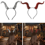 Maxbell Devil Horns Headband Halloween Costume for Fancy Dress Halloween Performance Silver Horns