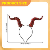 Maxbell Devil Horns Headband Halloween Costume for Fancy Dress Halloween Performance Red Horns