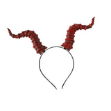 Maxbell Devil Horns Headband Halloween Costume for Fancy Dress Halloween Performance Red Horns