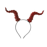Maxbell Devil Horns Headband Halloween Costume for Fancy Dress Halloween Performance Red Horns