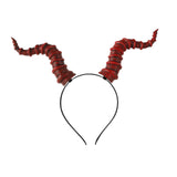 Maxbell Devil Horns Headband Halloween Costume for Fancy Dress Halloween Performance Red Horns