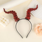 Maxbell Devil Horns Headband Halloween Costume for Fancy Dress Halloween Performance Red Horns