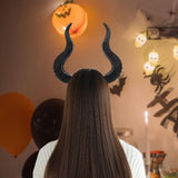 Maxbell Hair Hoop Cosplay Costume Evil Headpiece Kids Halloween Devil Horns Headband