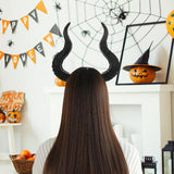 Maxbell Hair Hoop Cosplay Costume Evil Headpiece Kids Halloween Devil Horns Headband