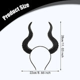 Maxbell Hair Hoop Cosplay Costume Evil Headpiece Kids Halloween Devil Horns Headband