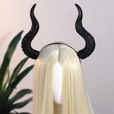 Maxbell Hair Hoop Cosplay Costume Evil Headpiece Kids Halloween Devil Horns Headband