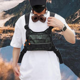 Maxbell Chest Bag for Men with Extra Storage Running Vest for Travel Sports Workouts green