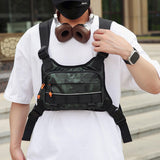 Maxbell Chest Bag for Men with Extra Storage Running Vest for Travel Sports Workouts green