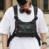 Maxbell Chest Bag for Men with Extra Storage Running Vest for Travel Sports Workouts green