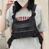 Maxbell Chest Bag for Men with Extra Storage Running Vest for Travel Sports Workouts grey