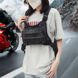 Maxbell Chest Bag for Men with Extra Storage Running Vest for Travel Sports Workouts grey