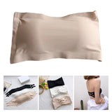 Maxbell Women Strapless Tube Top Soft Summer Invisible Bra for Sports Swimsuit Women Skin Color