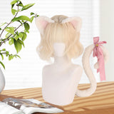 Maxbell Cat Tail and Ears Costume Set Funny for Party Supplies Role Playing Dress up