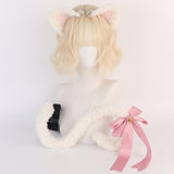 Maxbell Cat Tail and Ears Costume Set Funny for Party Supplies Role Playing Dress up