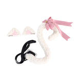 Maxbell Cat Tail and Ears Costume Set Funny for Party Supplies Role Playing Dress up
