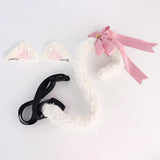 Maxbell Cat Tail and Ears Costume Set Funny for Party Supplies Role Playing Dress up