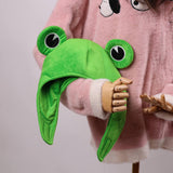 Maxbell Cute Plush Frog Hat Cute Winter Ear Protective for Adults Festival Halloween