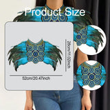 Maxbell Artificial Feather Shrug Shawl Lady Shoulder Wrap for Cocktail Gift New Year Blue