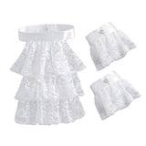 Maxbell Lace Jabot and Cuffs Set Removable Steampunk Clothing Accessories for Adults