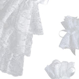 Maxbell Lace Jabot and Cuffs Set Steampunk Clothing Accessories Colonial Lace Collar