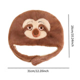 Maxbell Animal Hat Ski Hood Sloth Cap for Cold Weather Halloween Animal Themed Party