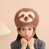 Maxbell Animal Hat Ski Hood Sloth Cap for Cold Weather Halloween Animal Themed Party