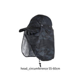 Maxbell Sun Cap for Men Women Detachable Neck Flap and Face Cover for Outdoor Sports Style A