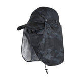 Maxbell Sun Cap for Men Women Detachable Neck Flap and Face Cover for Outdoor Sports Style A