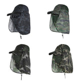 Maxbell Sun Cap for Men Women Detachable Neck Flap and Face Cover for Outdoor Sports Style A