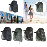 Maxbell Sun Cap for Men Women Detachable Neck Flap and Face Cover for Outdoor Sports Style A