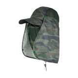 Maxbell Sun Cap for Men Women Detachable Neck Flap and Face Cover for Outdoor Sports Style B