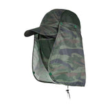 Maxbell Sun Cap for Men Women Detachable Neck Flap and Face Cover for Outdoor Sports Style B