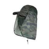 Maxbell Sun Cap for Men Women Detachable Neck Flap and Face Cover for Outdoor Sports Style B