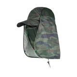 Maxbell Sun Cap for Men Women Detachable Neck Flap and Face Cover for Outdoor Sports Style B