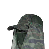 Maxbell Sun Cap for Men Women Detachable Neck Flap and Face Cover for Outdoor Sports Style B